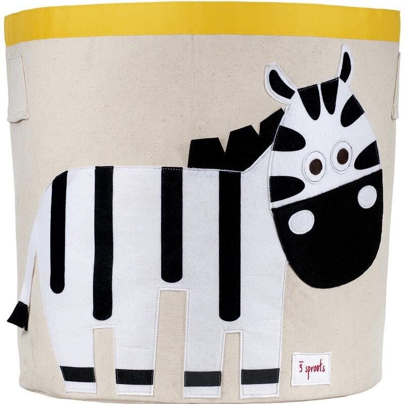 Aufbewahrungskorb für Kinderzimmer / faltbar / Zebra