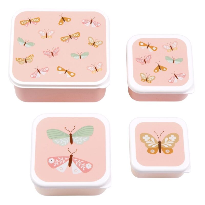 Lunchbox / 4er Set / Schmetterlinge