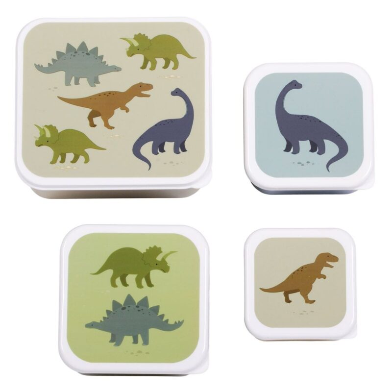 Lunchbox / 4er Set / Dinosaurier