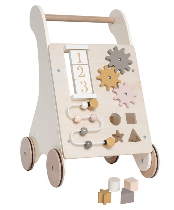Die ideale Gehhilfe bei Babys ersten Schritten.