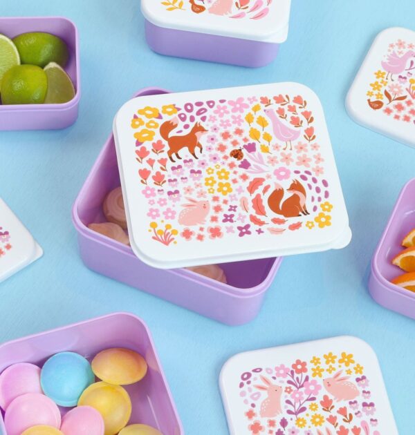 Lunchbox / 4er Set / Blumengarten – Bild 4