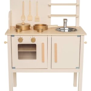 Mit der Spielküche in creme fördern sie die Kreativität ihrer Kleinen.